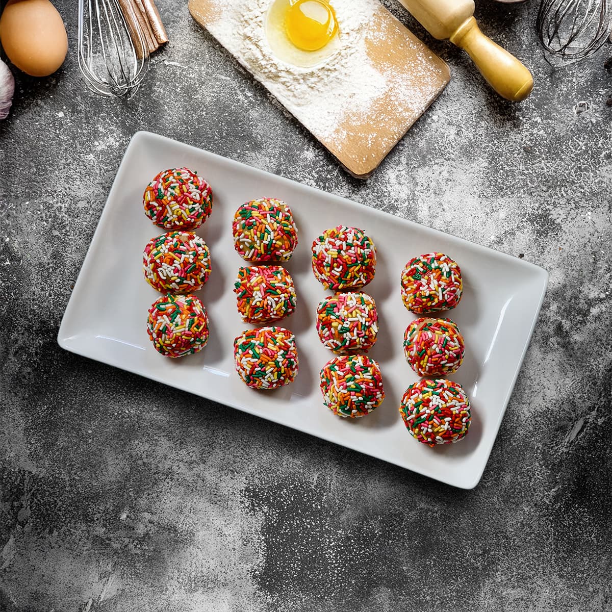 Cake Batter Protein Balls