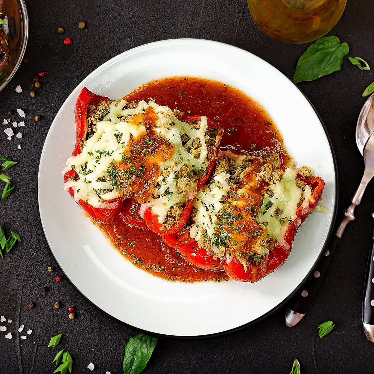 Chicken Enchilada Stuffed Pepper