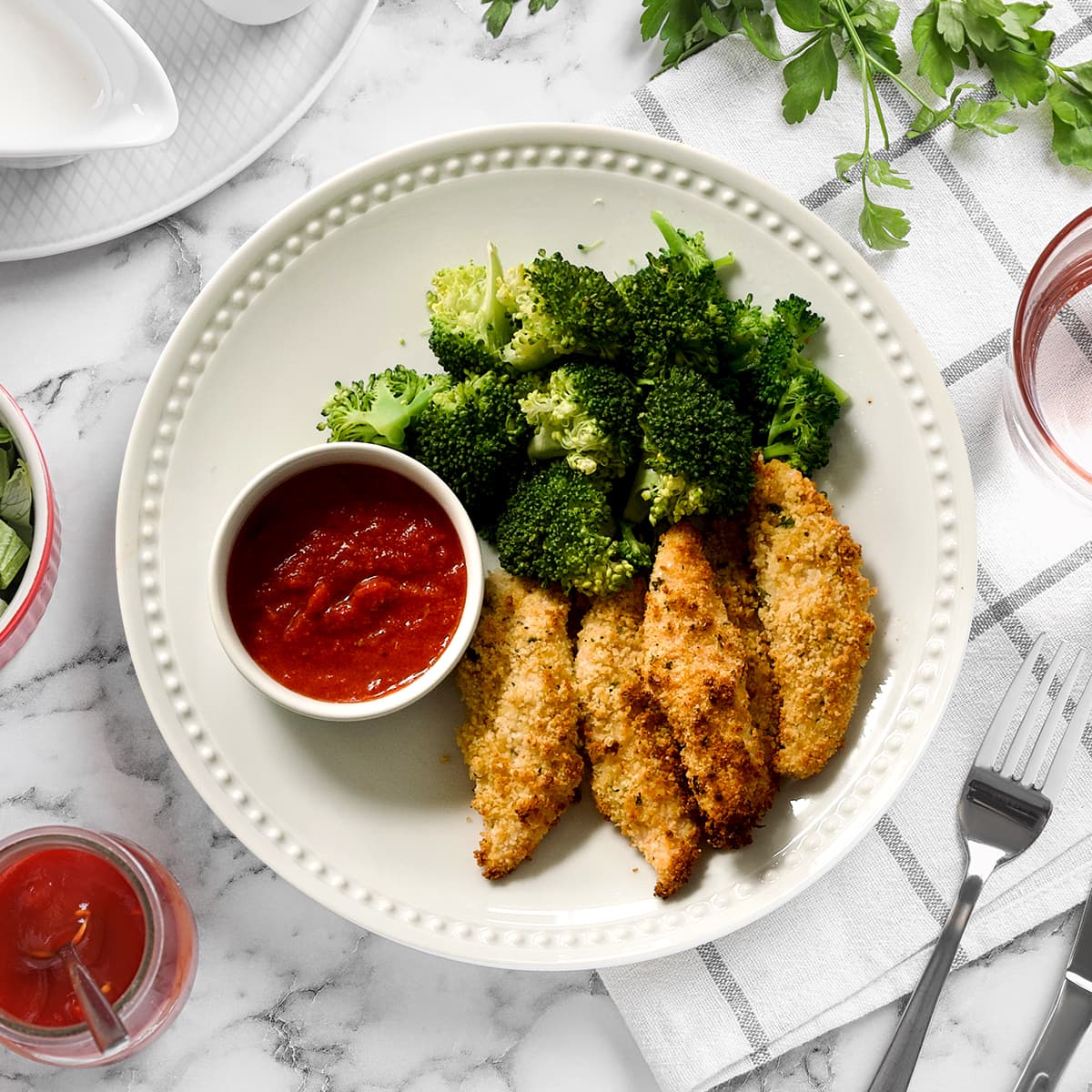 Garlic Lemon Parmesan Chicken Tenders