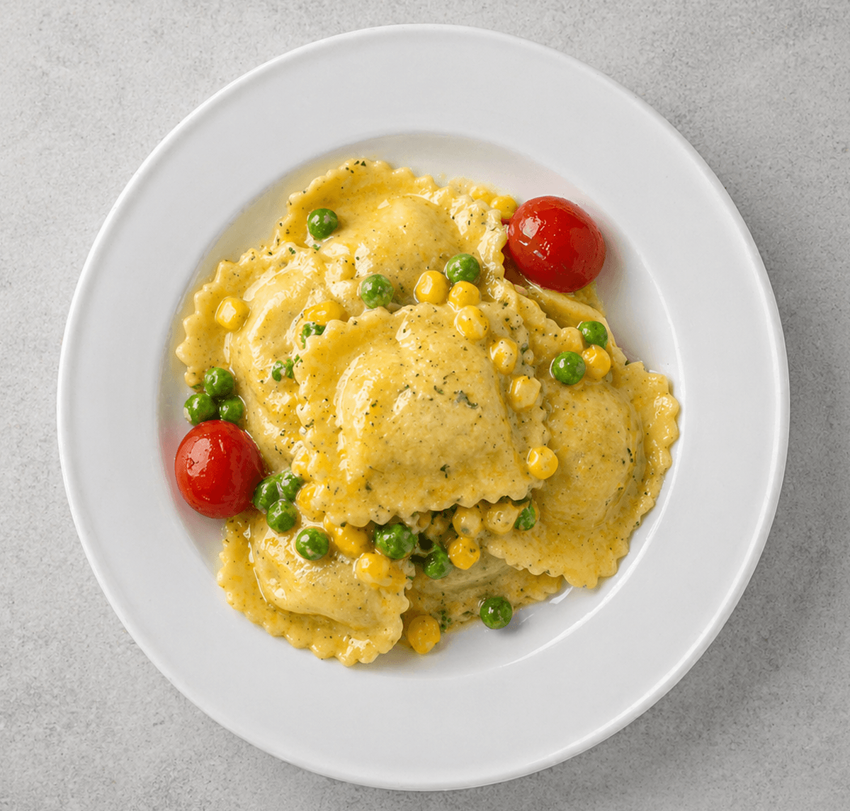 Creamy Pesto Ravioli