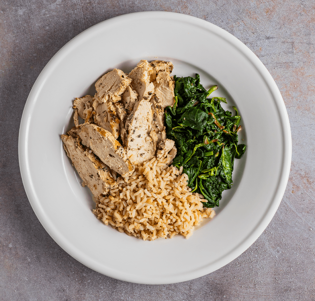 Simple Chicken with Spinach