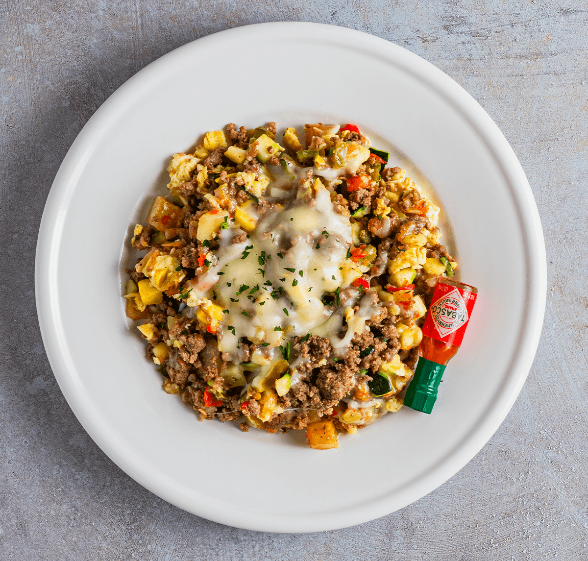 Egg Beef Breakfast Skillet
