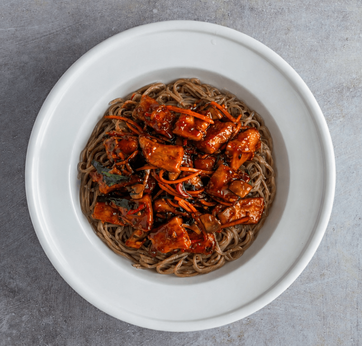 Honey Garlic Chicken Noodles
