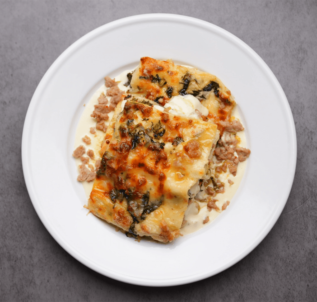 Italian Spicy Broccoli Rabe & Chicken Sausage Lasagna